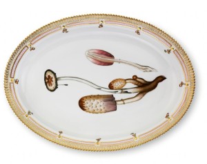 One oval dish as a serving platter
