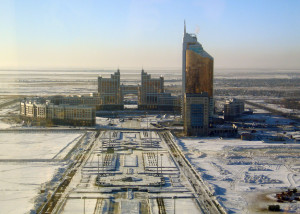 Moderne architectuur in nieuwe hoofdstad Astana